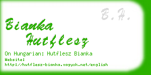 bianka hutflesz business card